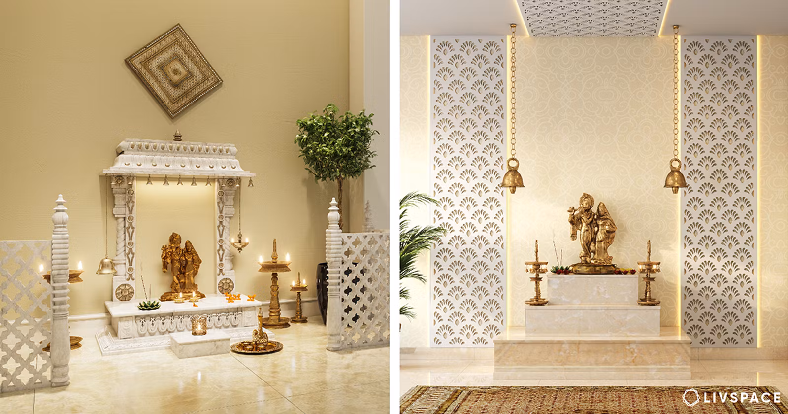 15+ Marble Pooja Room Designs That Can Add a WOW Factor to Your Home